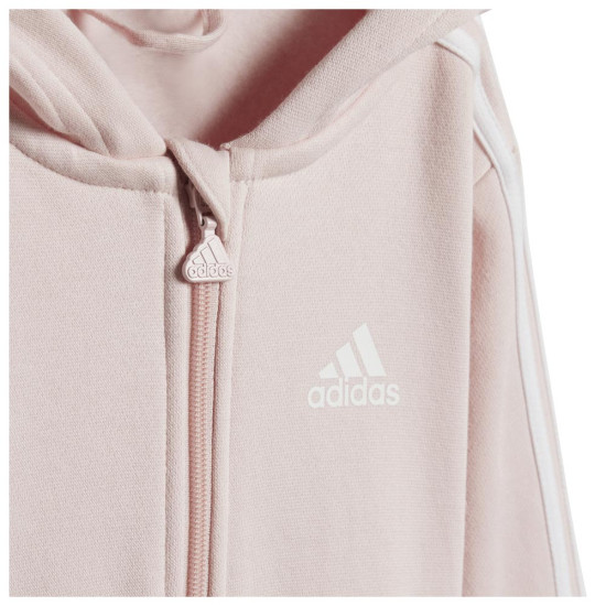 Adidas Βρεφικές φόρμες σετ Essentials Fleece 3-Stripes Full-Zip Hooded Set Adidas Βρεφικές φόρμες σετ Essentials Fleece 3-Stripes Full-Zip Hooded Set